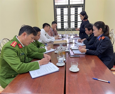 Viện KSND huyện Đan Phượng trực tiếp kiểm sát thi hành án hình sự tại UBND...